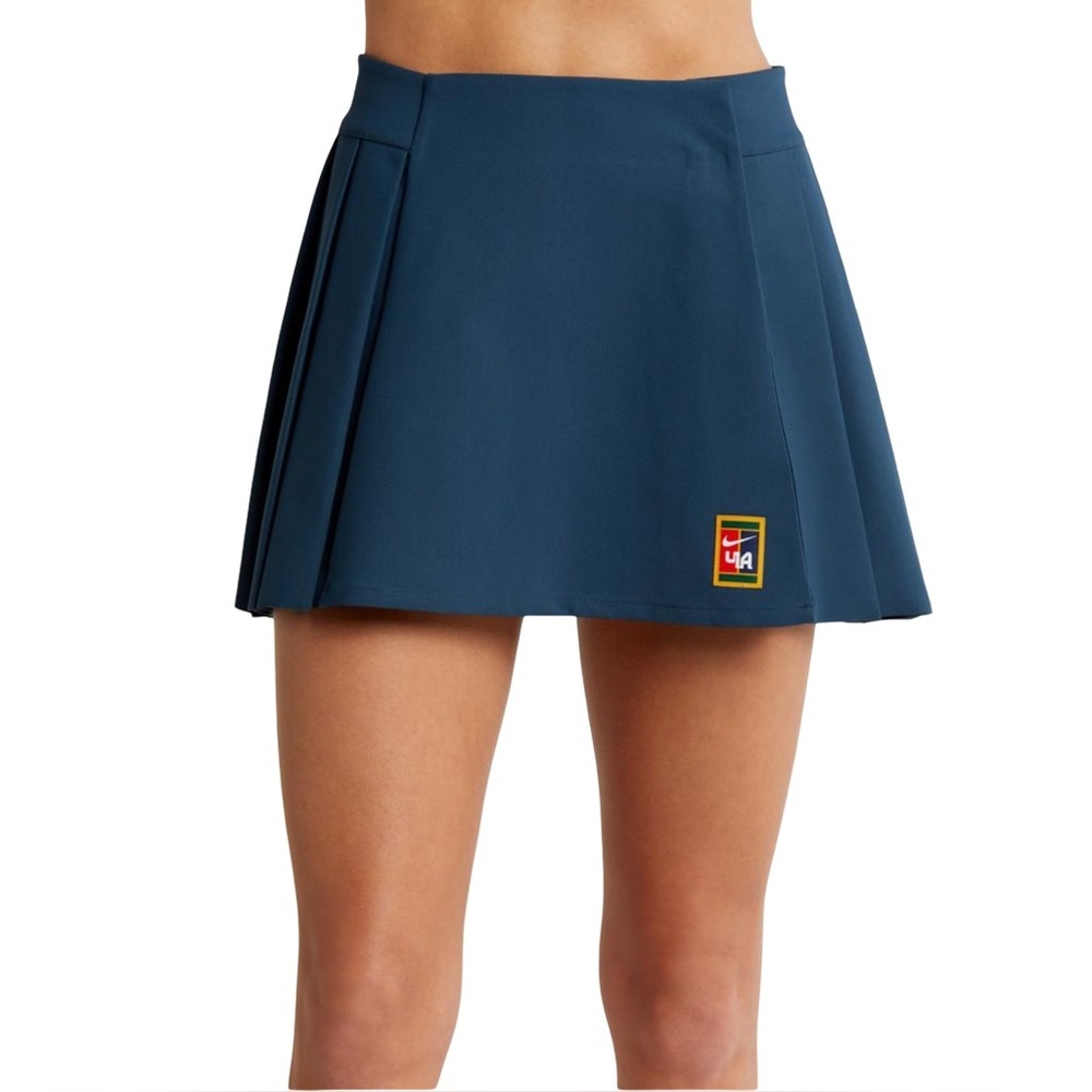 Nike x Yoon Ahn Vintage Inspired Pleated Tennis Skirt Armory Navy Mini Small NWT